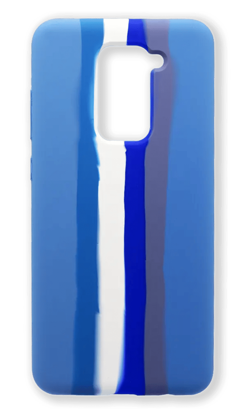 Molan Rainbow silicone case for Xiaomi Redmi Note 9 / Redmi 10x Blue / Blue