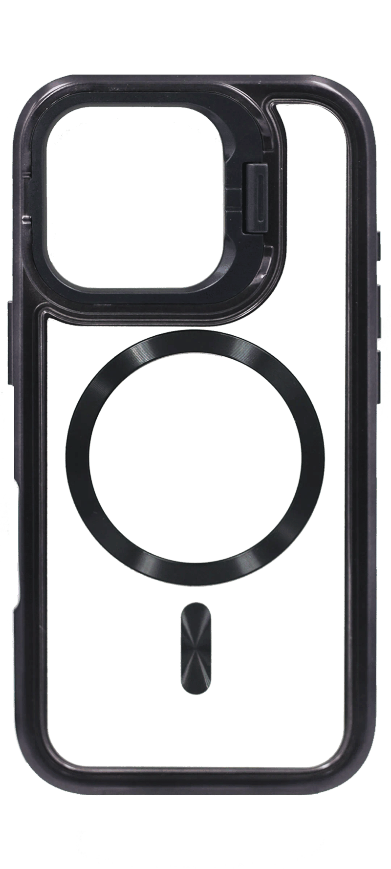 Чохол-накладка Electroplating Magsafe StandCam для iPhone 15 Pro Max Black