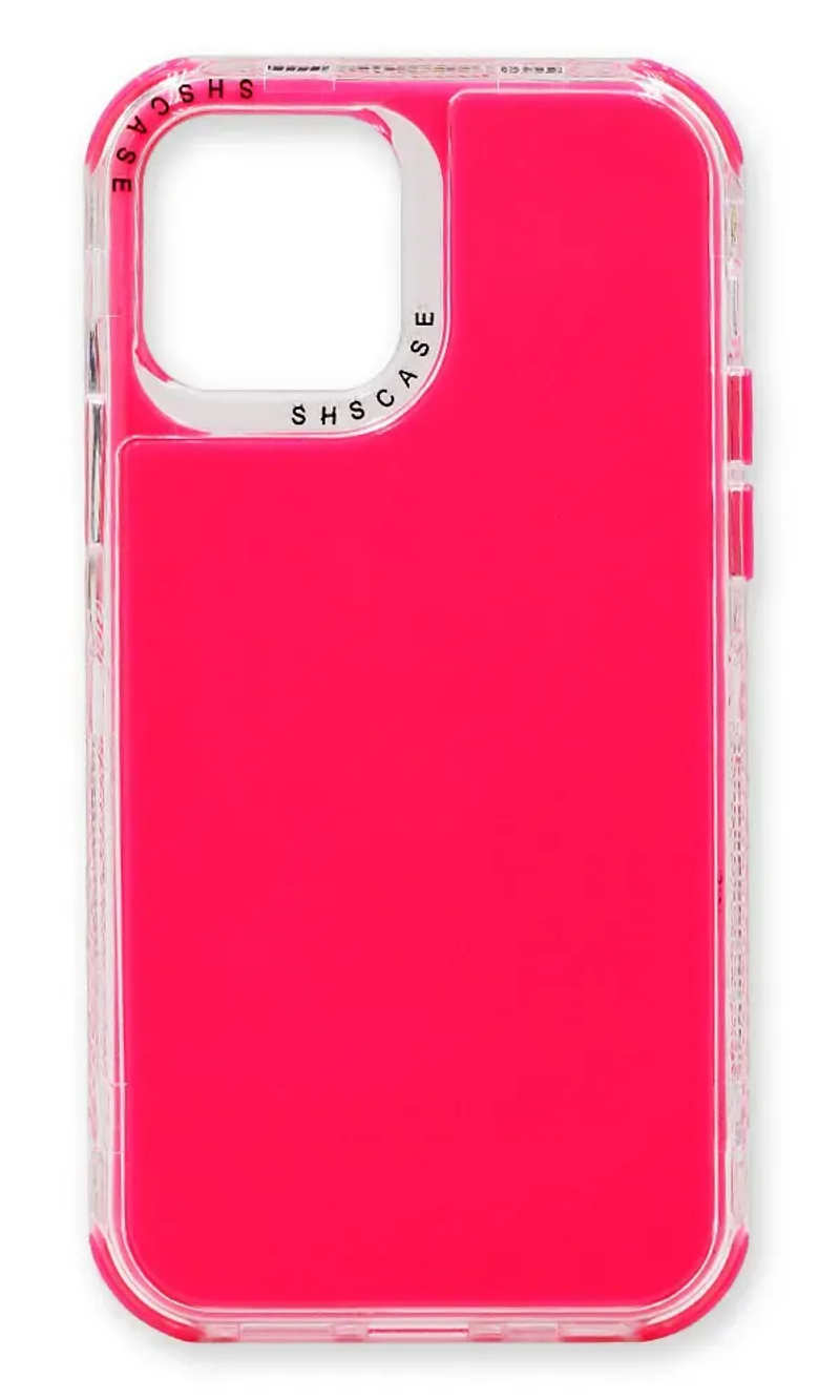 Чохол силіконовий Shockproof Neon для iPhone 12/12 Pro Hot Pink