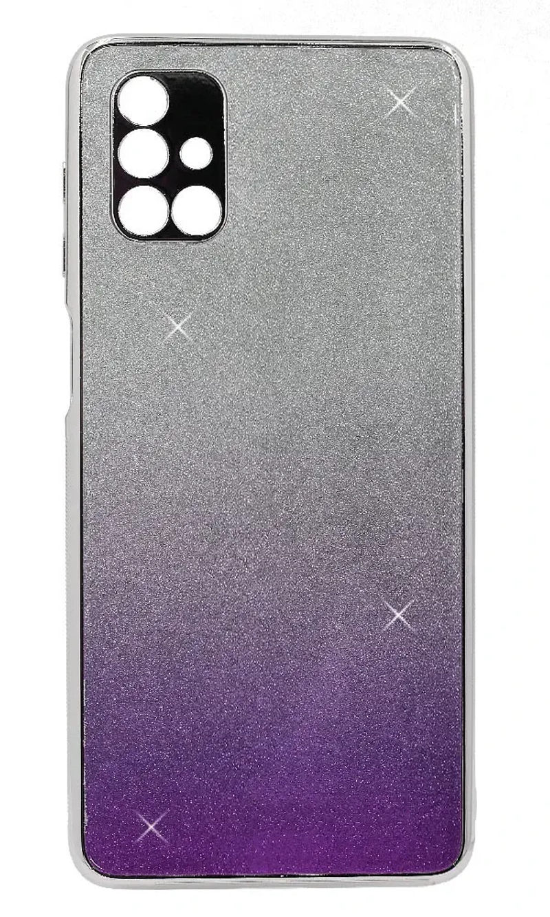 Чохол-накладка Glass Swa для Samsung M51 SM-M515F Silver/Violet