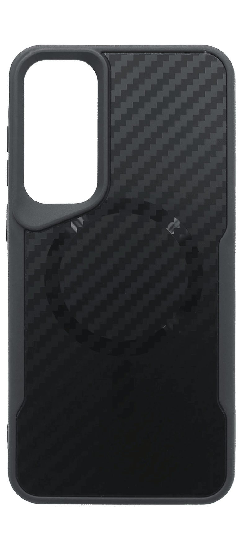 Carbon silicone case for Samsung A34 SM-A346F Black