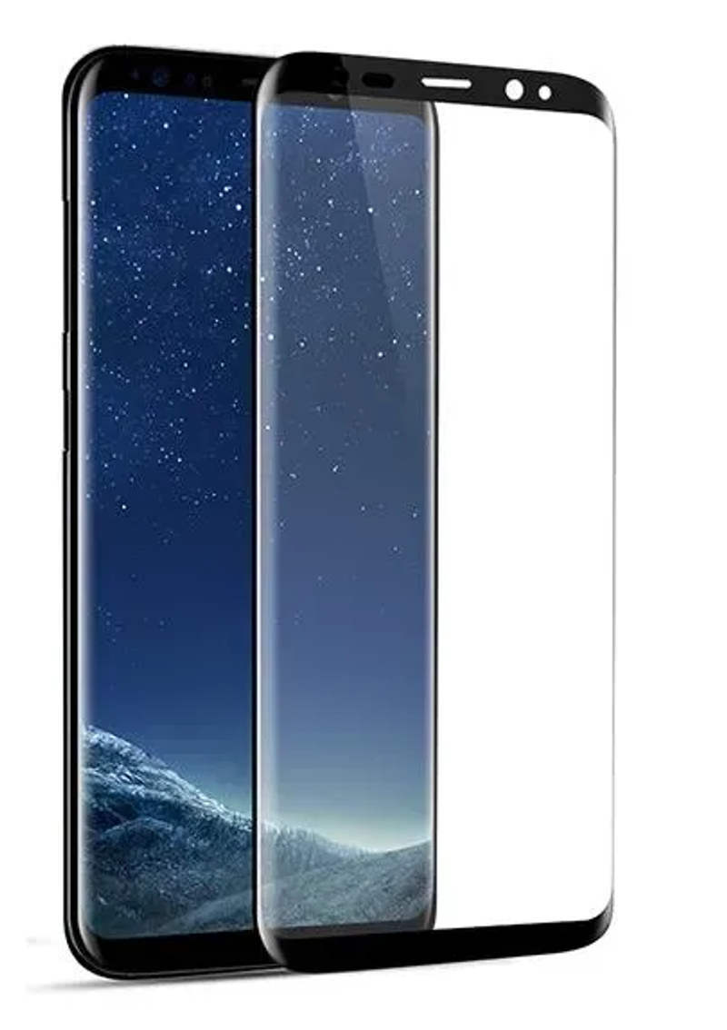 Захисне скло 5D Samsung S8 Plus G955FD Black м'яка упаковка