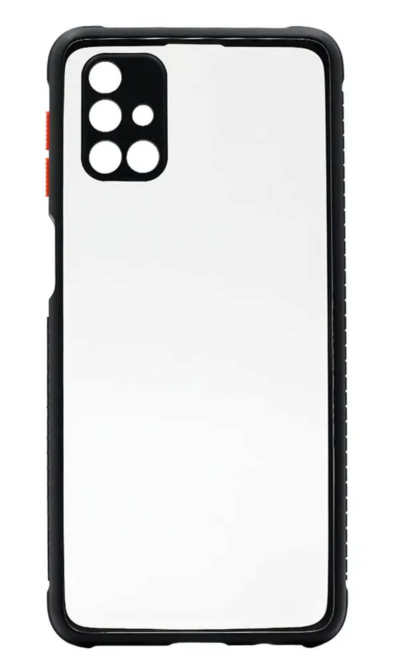 Cover-plate Clear + Touch Border Silicon Samsung M31s SM-M317F Black