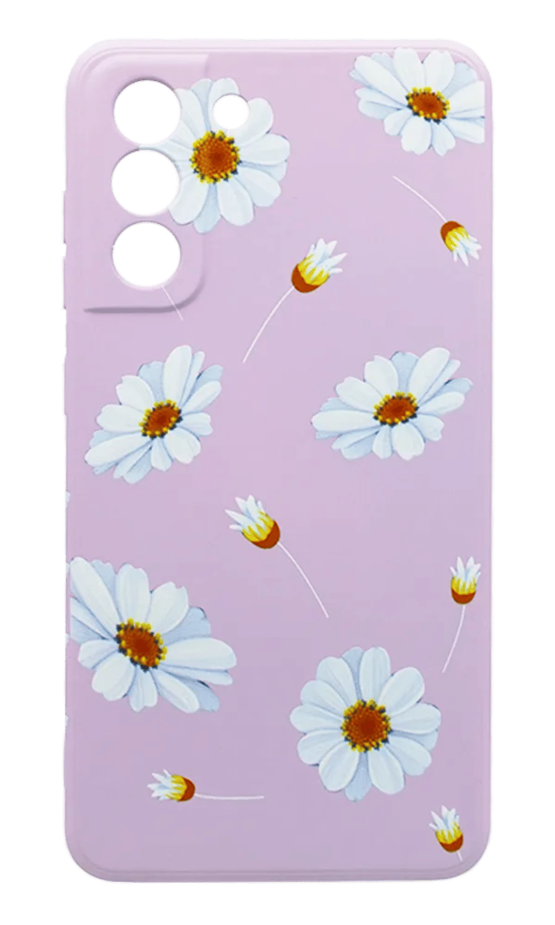 Чохол Molan Silicone Print для Samsung S22 Plus SM-S906B Lilac/Chamomile