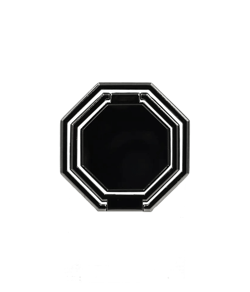Stand-holder Ring Holder Octagon Black
