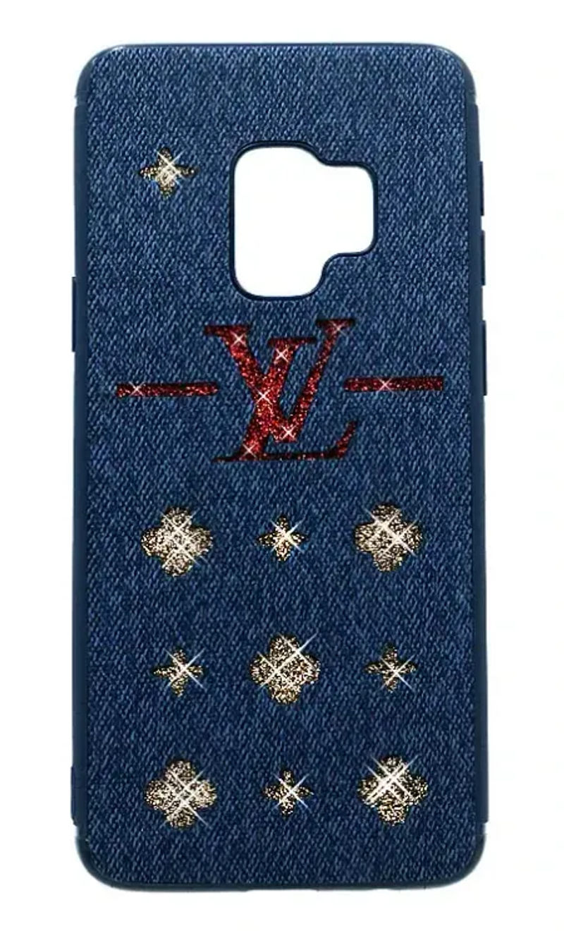 Чохол силіконовий Glitter LV для Samsung A8 + 2018 SM-A730F Blue