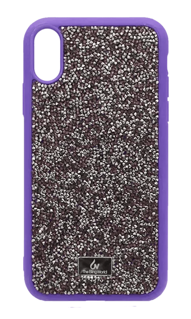 Чохол-накладка Bling World Grainy Diamonds для iPhone X / XS Purple