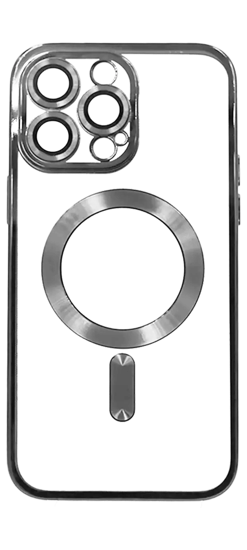 Чохол силіконовий Electroplating Magsafe для iPhone 15 Pro Max Silver