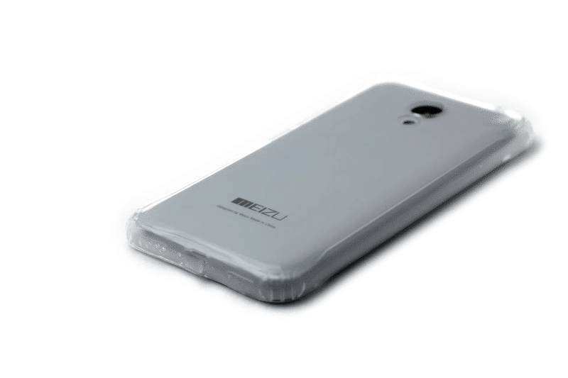 Slim Silicone Case for Meizu M3 Mini / M3s Transparent with cap