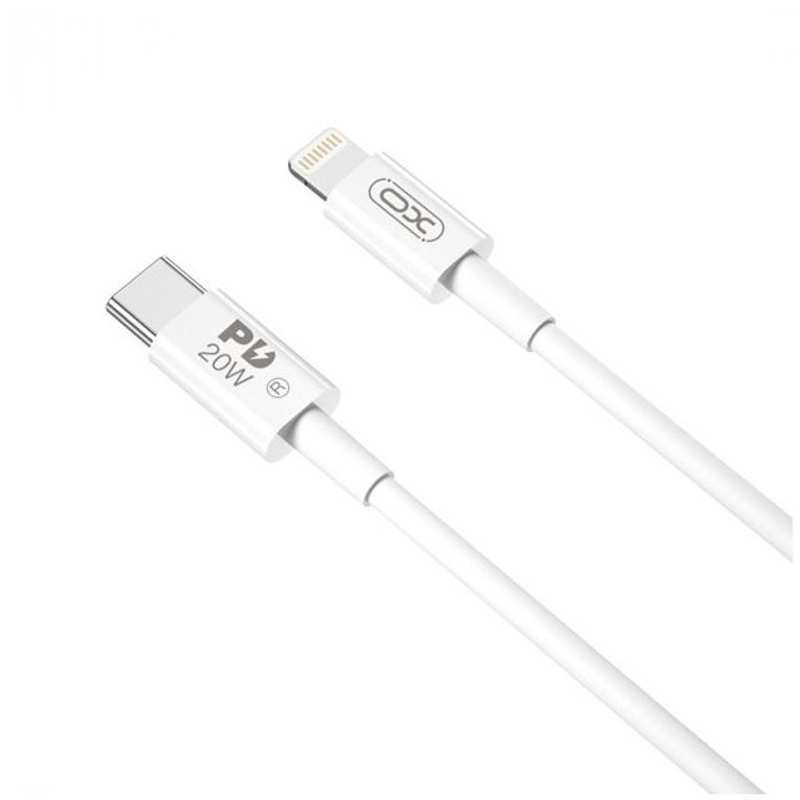 Кабель Type-C to Lightning 2м XO NB-Q189B 20W White