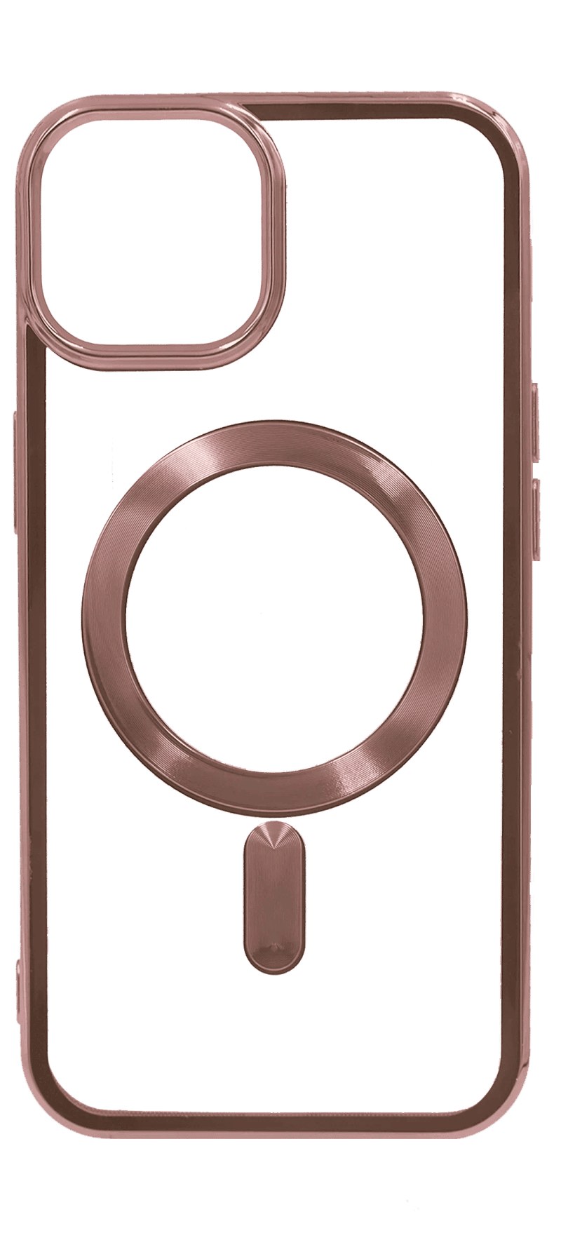 Electroplating Magsafe silicone cover for iPhone 14 / 13 Pink