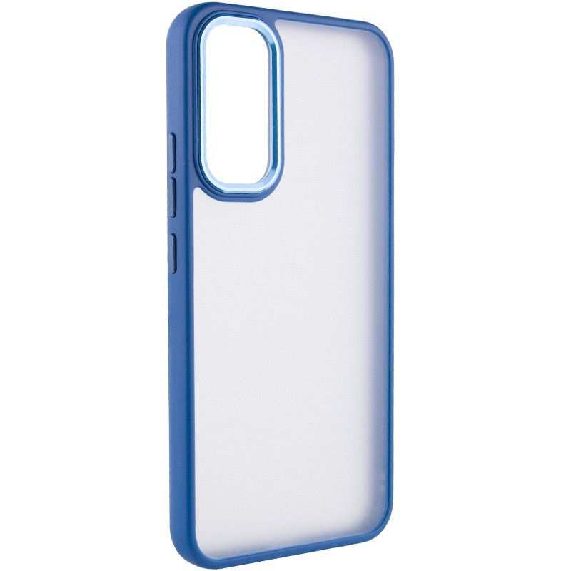 Чохол-накладка Gloss Metal Buttons для Samsung A34 SM-A346F Blue