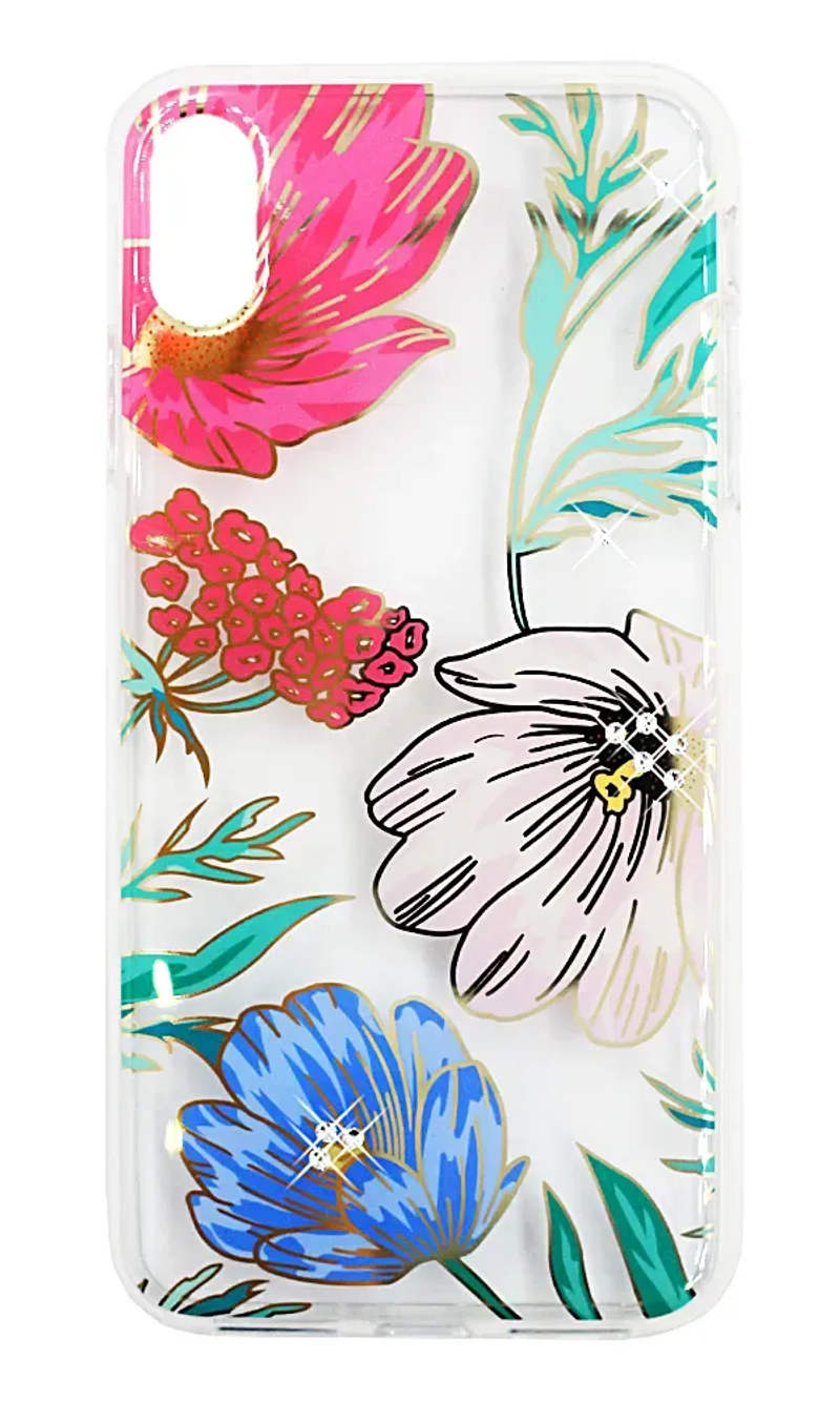 Чохол-накладка Comma Flowery Butterfly для iPhone XS Max Pink (8085)