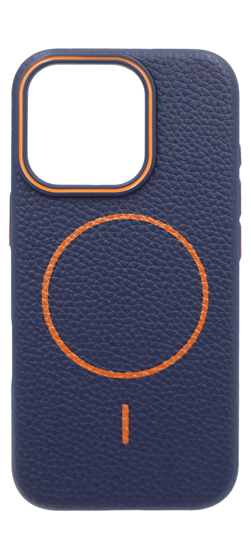 Чохол силіконовий Beat Leather MagSafe для iPhone 16 Pro Blue/Orange