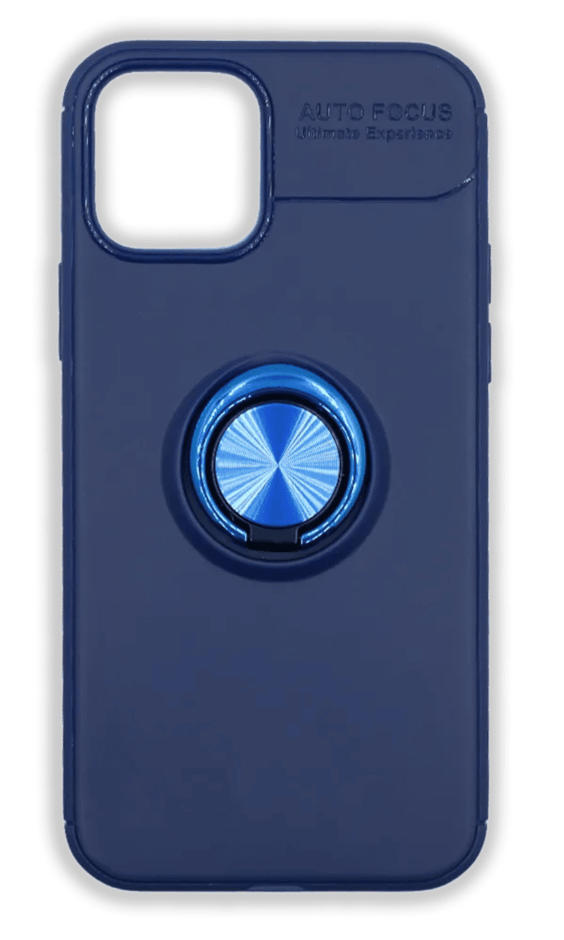 Чохол силіконовий Autofocus + Ring для iPhone 12/12 Pro Blue