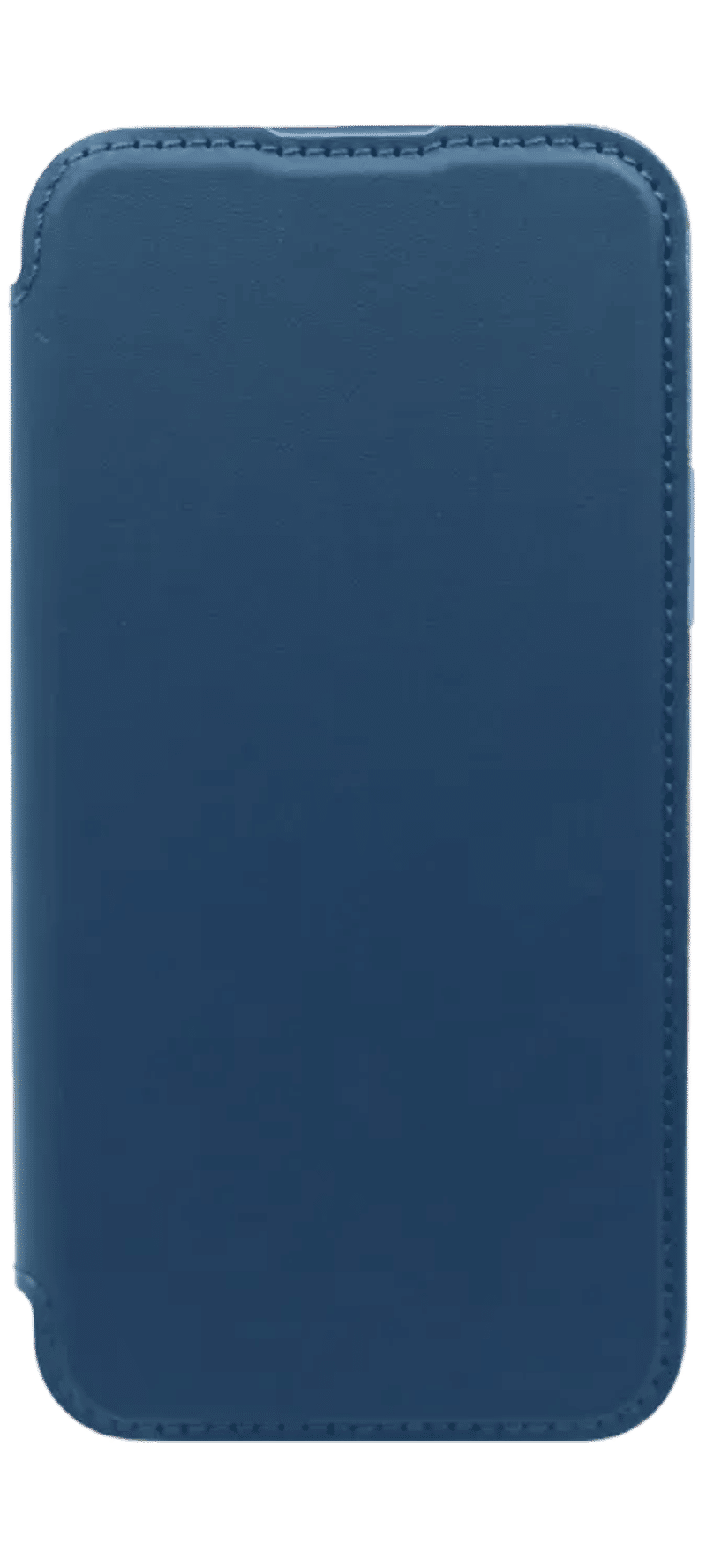 Smart Chrome Mag book cover for iPhone 15 Plus / 14 Plus navy blue
