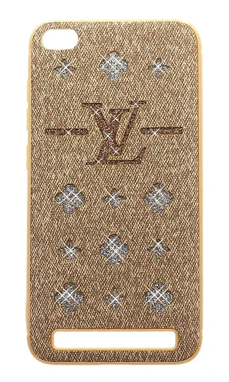 Чохол силіконовий Glitter LV для Xiaomi Redmi 5A Gold