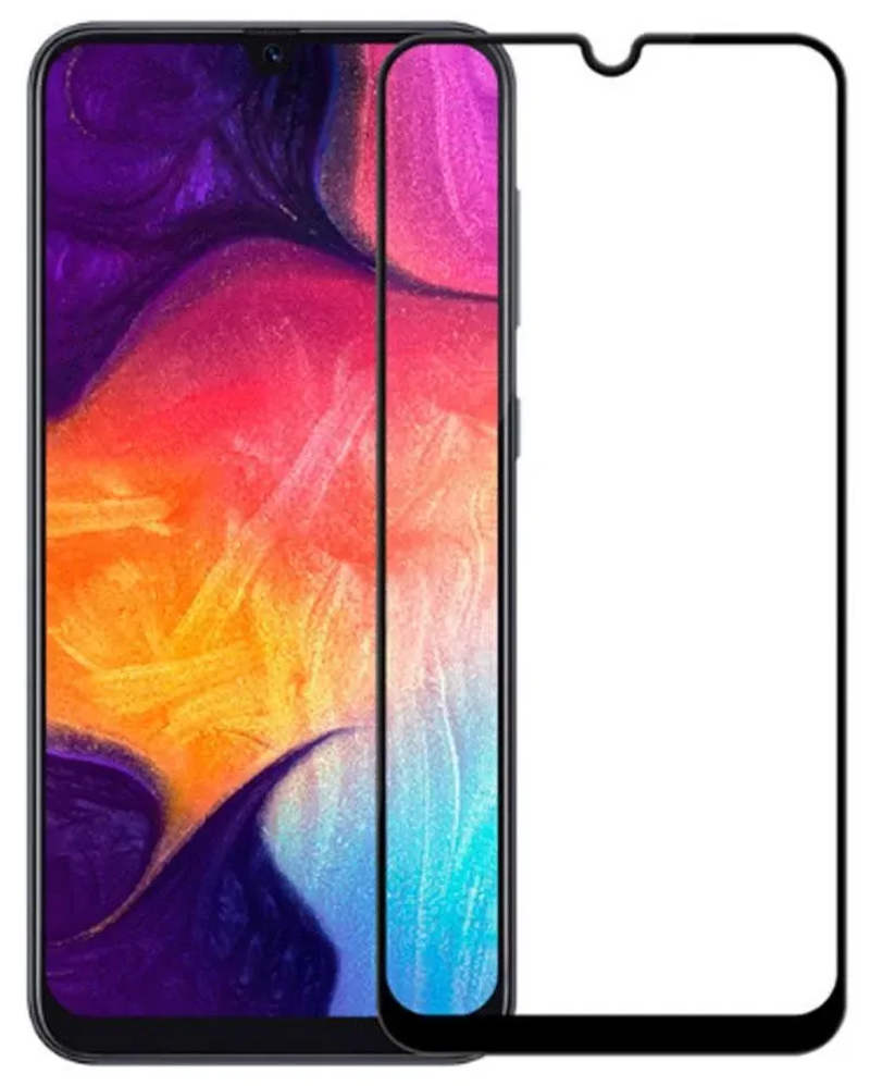 Захисне скло 6D Samsung A70 2019 SM-A705F Black М.У.