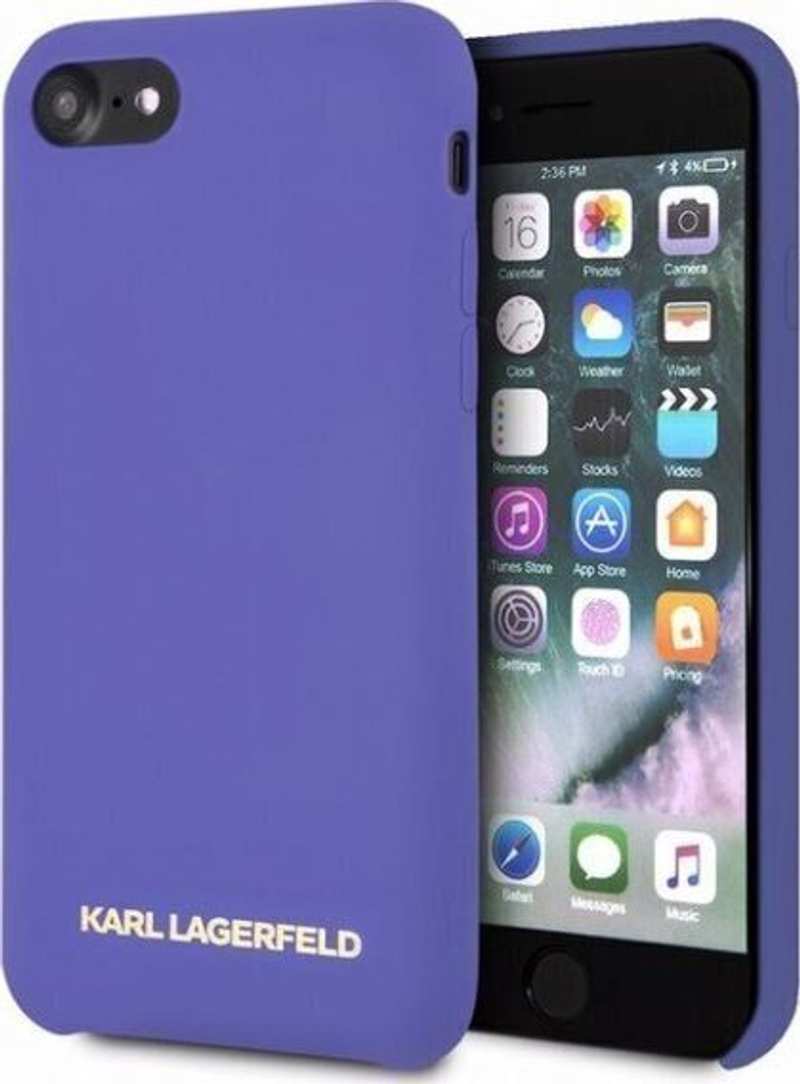 Чохол-накладка Karl Lagerfeld Silicone для iPhone SE2 / 8 / 7 Purple KLHCI8SLVOG