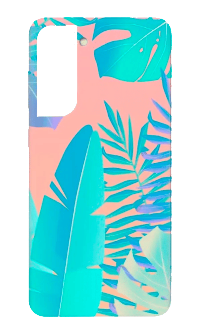 Чохол Molan Silicone Print для Samsung S22 SM-S901B Black/Flower 2