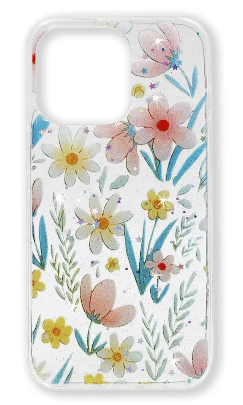 Чохол силіконовий Print Summer Flowers для iPhone 13 Pro Max Transparent