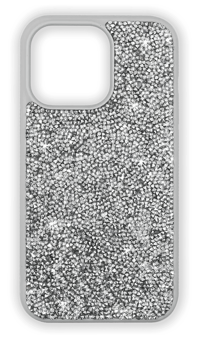 Чохол-накладка Bling World Grainy Diamonds для iPhone 13 Pro Silver