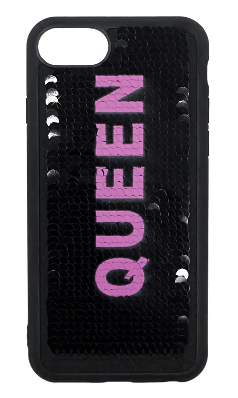Чохол-накладка Sequins Queen для iPhone SE2 / 8 / 7 Black / Gold