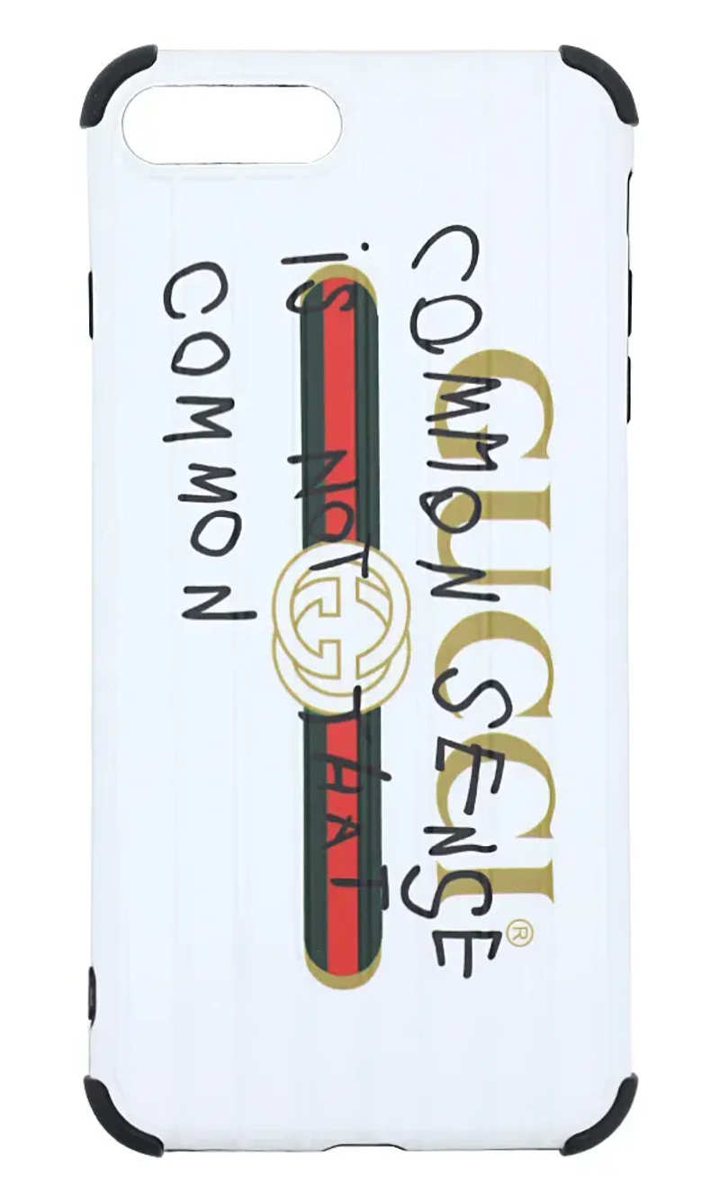 Чохол силіконовий Gucc Lettering для iPhone 8 / 7 Plus White