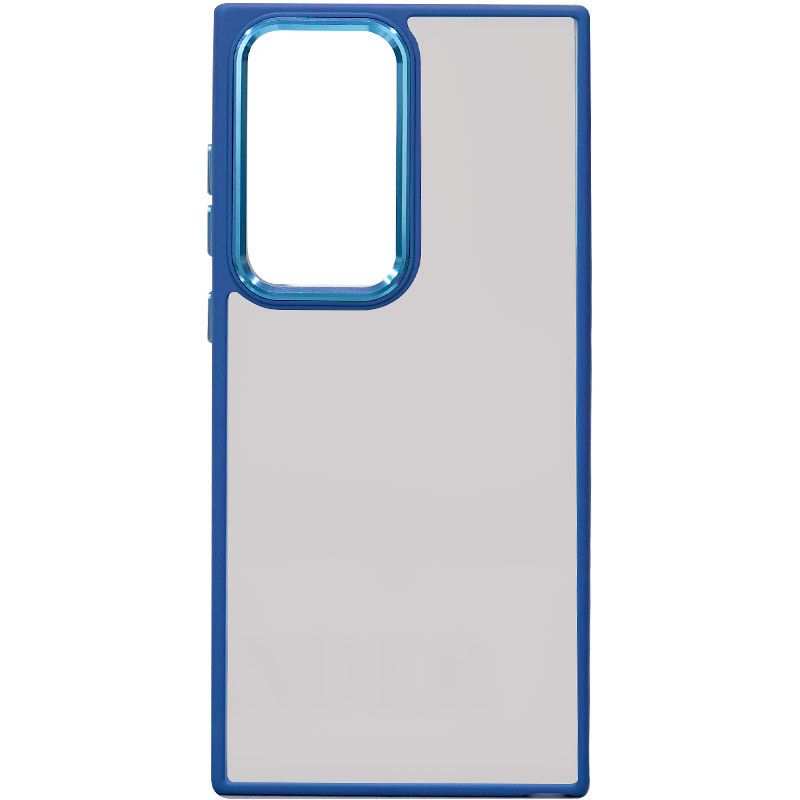 Чохол-накладка Gloss Metal Buttons для Samsung S22 Ultra SM-G998B Blue
