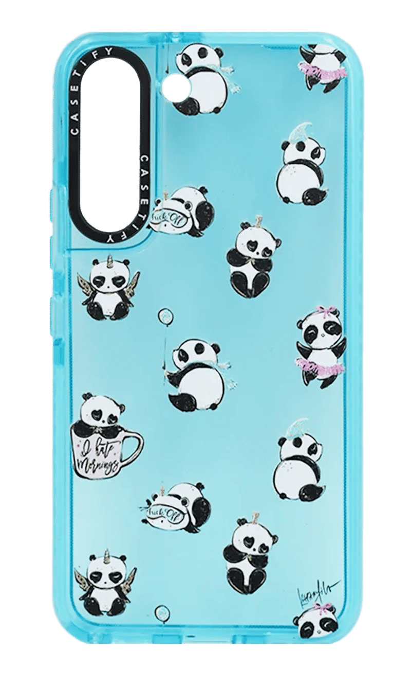 Чохол силіконовий Caseti Print для Samsung S22 SM-S901B Blue/Panda