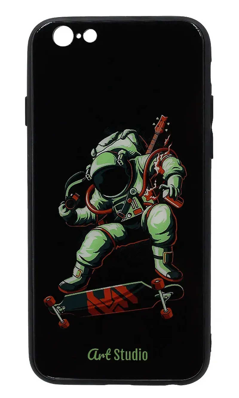 Чохол-накладка Glass Astronaut Skateboarder для iPhone 6 Black