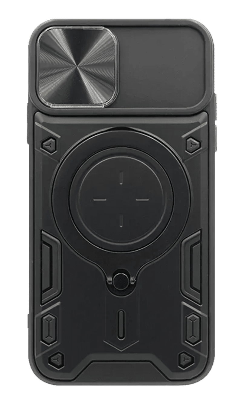 Hybrid CamOff + Big Ring Case for iPhone 14 Pro Max Black