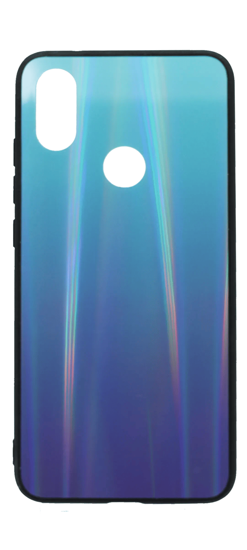 Чохол-накладка Mirror Gradient + Border Silicon для Samsung J4 Plus 2018 SM-J415F Blue / Viol