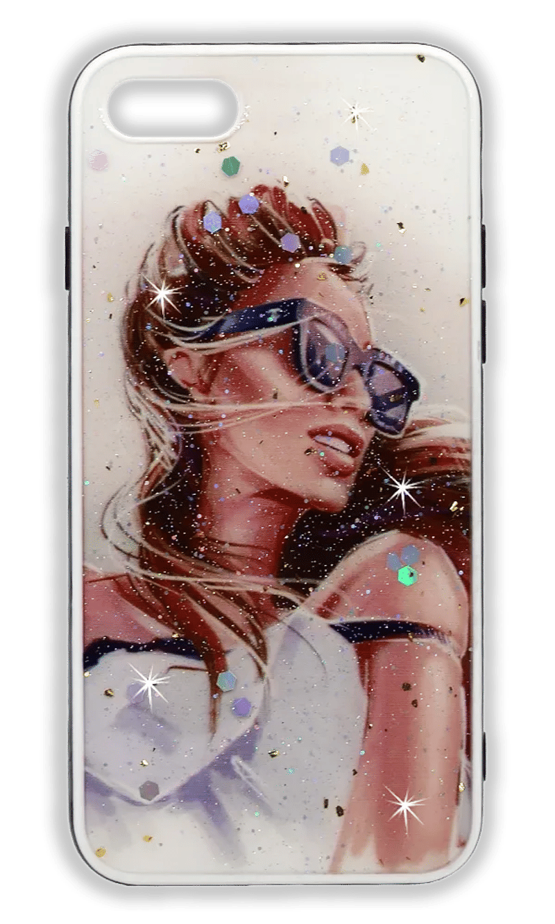Чохол-накладка Smoll Sparkles для iPhone SE2 / 8 / 7 Girl In Glasses