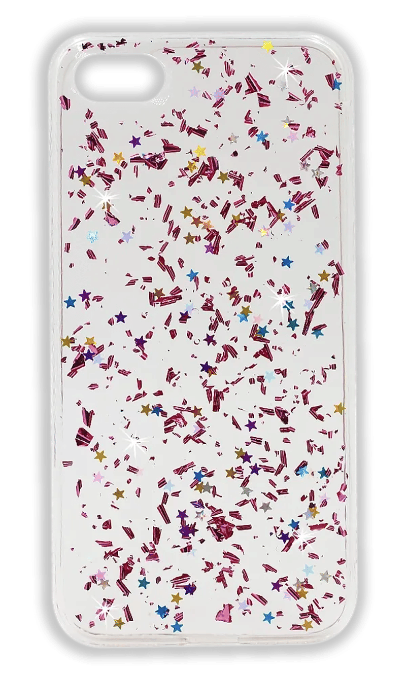 Cover Smoll Sparkles for iPhone SE2 / 8 / 7 Clear Pink