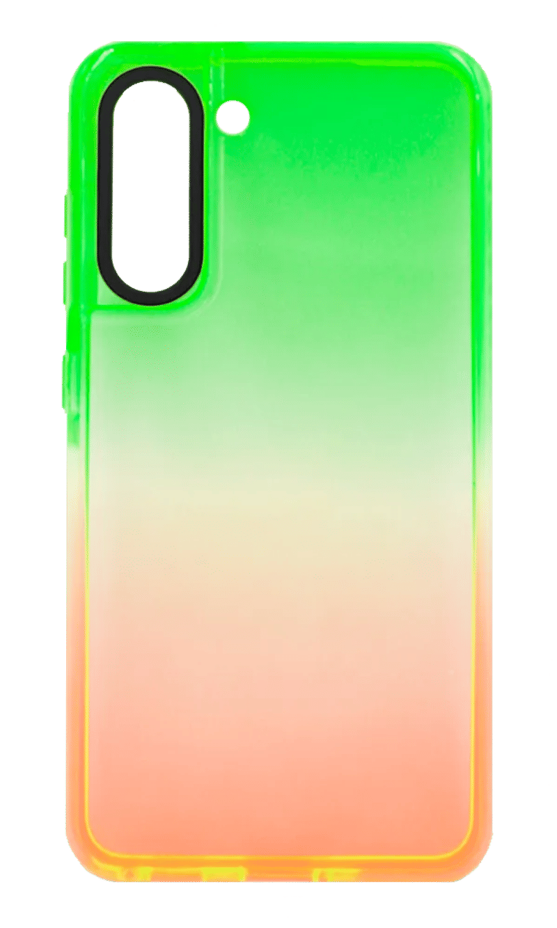 Cover silicone Sunny Gradient for Samsung S21 FE SM-G990F Green/Orange
