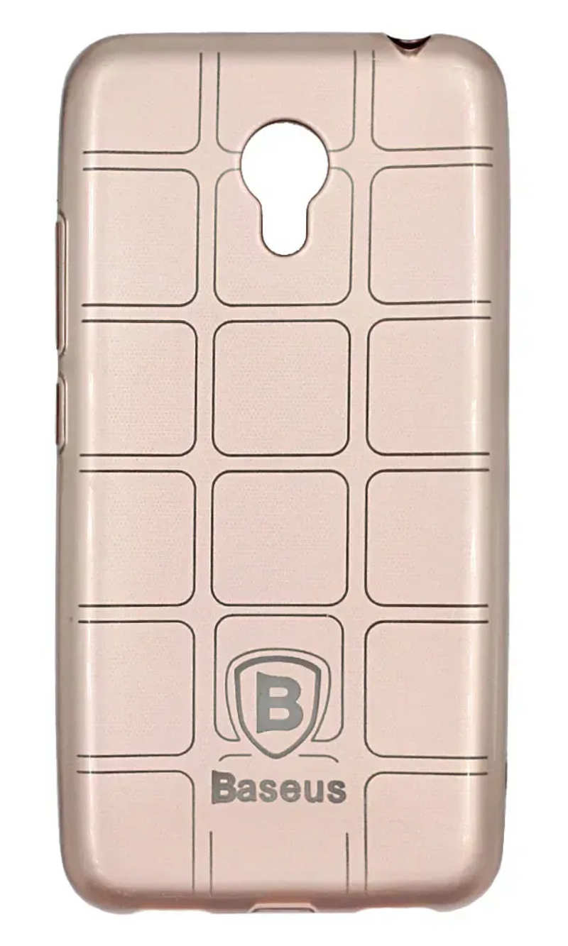 Чохол силіконовий Baseus Square для Meizu M3 Mini / M3s Rose