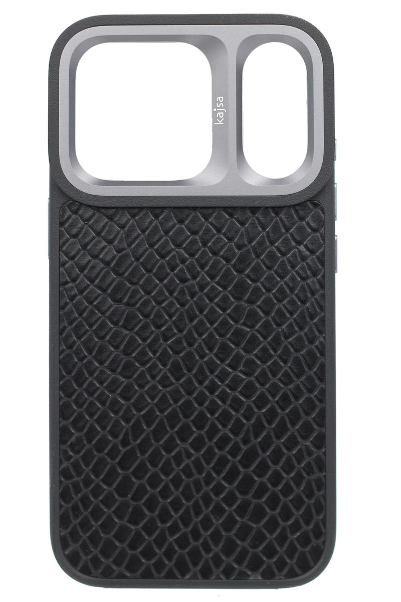 Kajsa Genuine Pearl Pattern MagSafe B-ring Case for iPhone 17 Pro Black 3MS-GLP-I17P6.3-BK-O