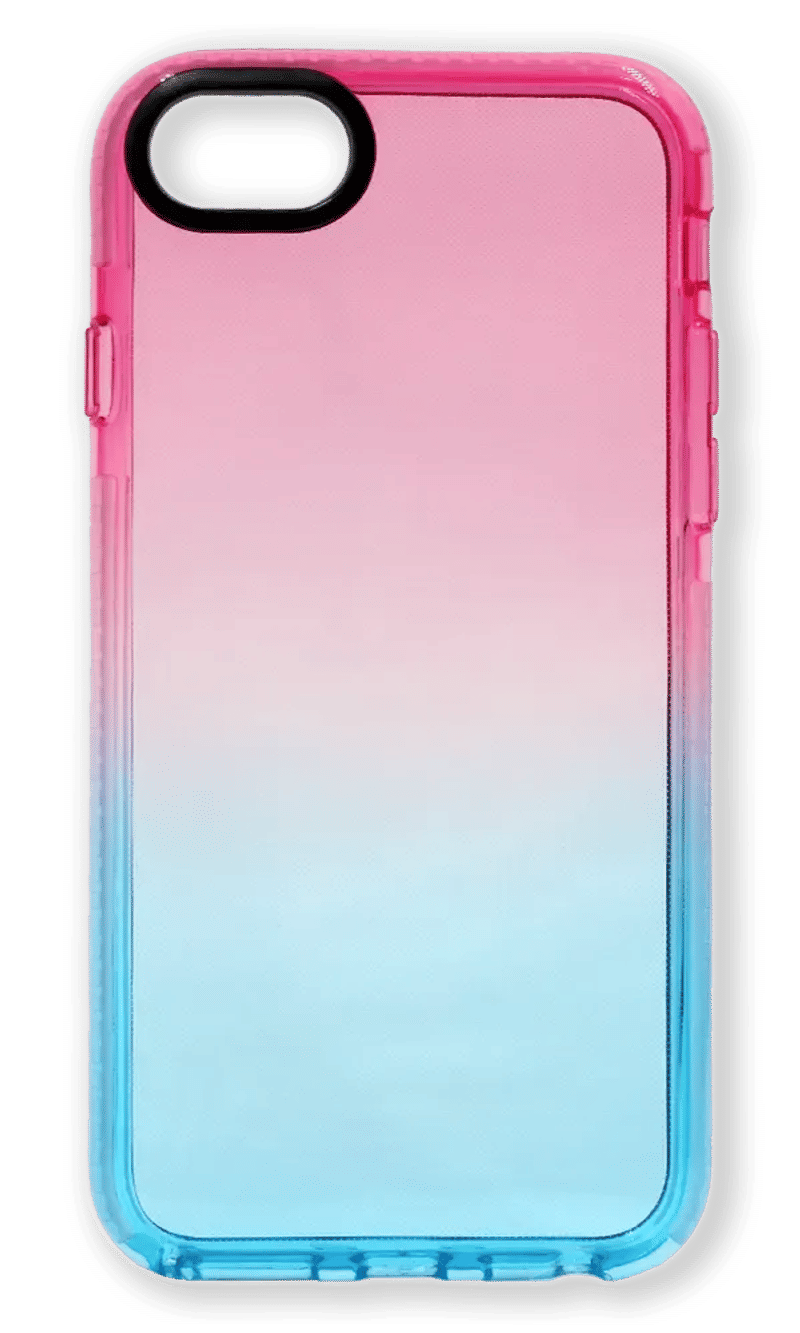 Чохол силіконовий Border Gradient для iPhone SE2 / 8 / 7 Pink/Blue