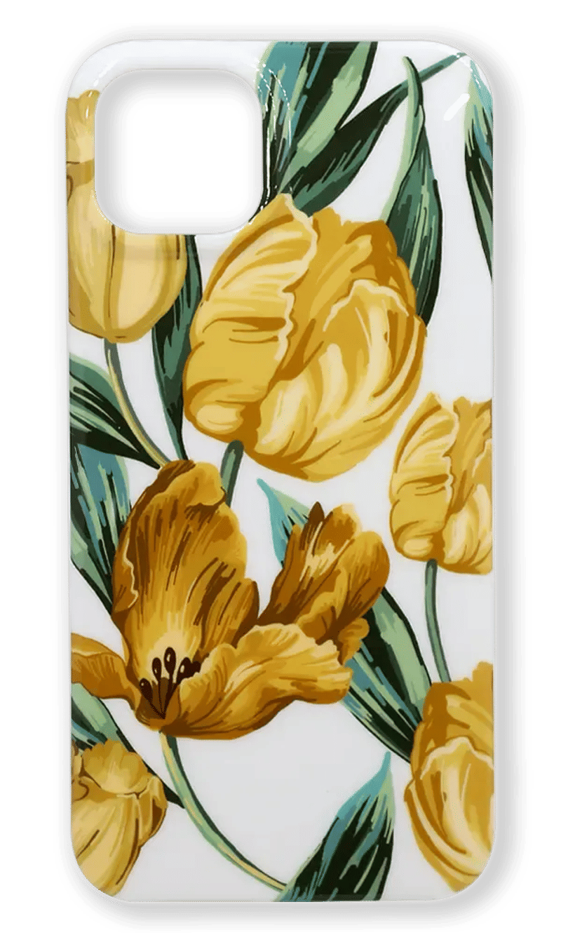 Чохол силіконовий Print Orange Flower для iPhone 13 mini White