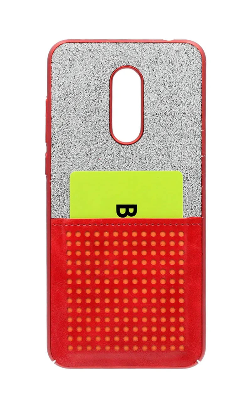 Чохол-накладка 200 ° Wallet для Xiaomi Redmi 5 Plus Grey / Bordo