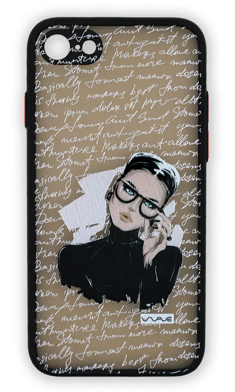 Shadow Matt Bad Teacher case for iPhone SE2 / 8/7 Black