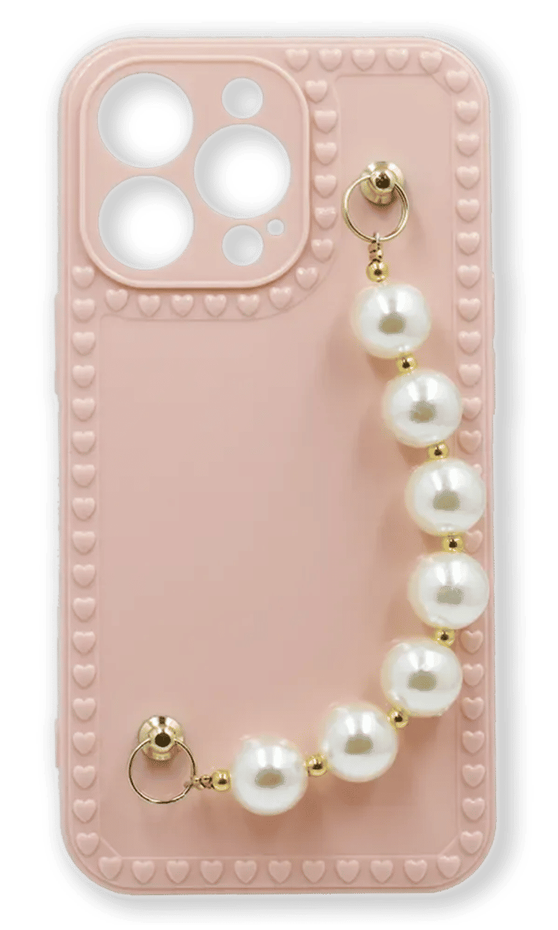 Чохол силіконовий Pearl Chain для iPhone 13 Pro Pink Sand