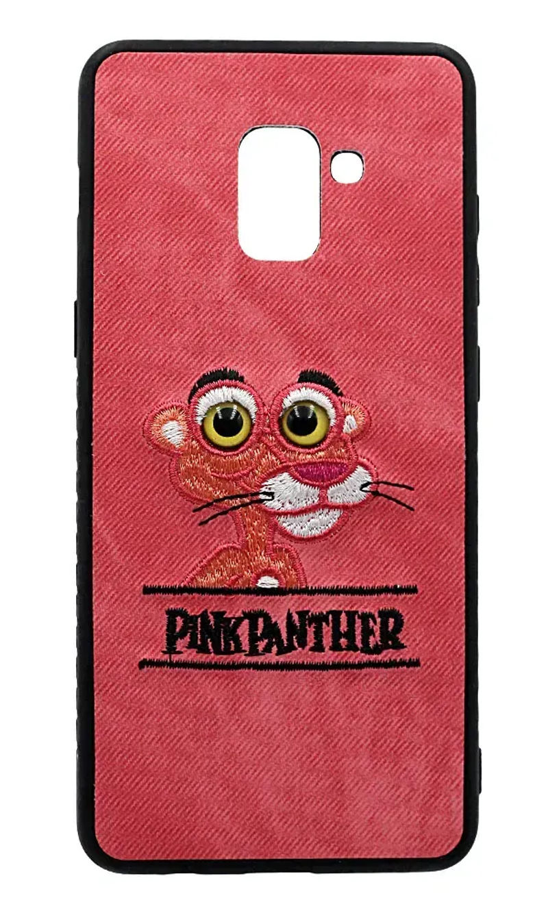 Чохол-накладка Animal Eyes для Samsung J4 2018 SM-J400F Textile Face Panther Pink