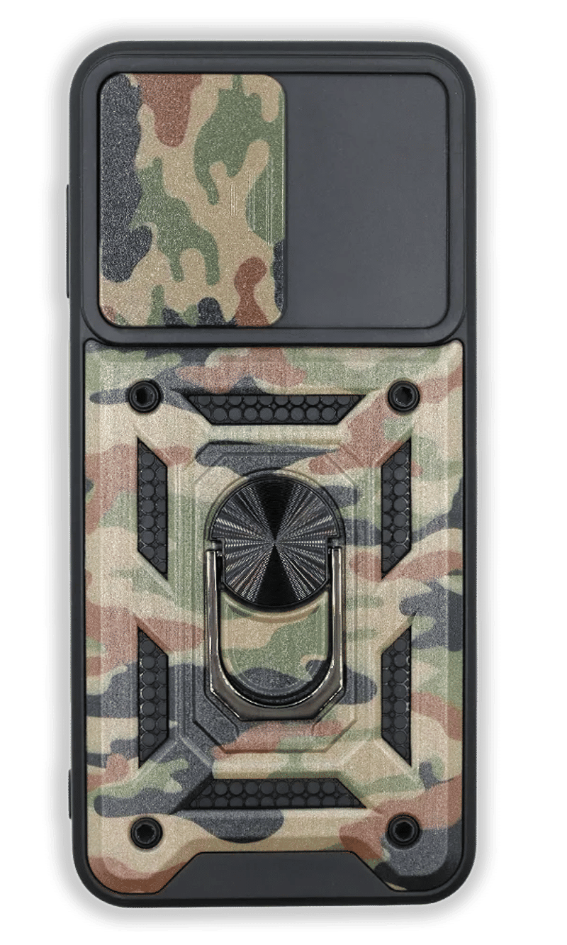 Чохол-накладка Hybrid CamOff+ Ring для Samsung A73 SM-A736F Army Brown