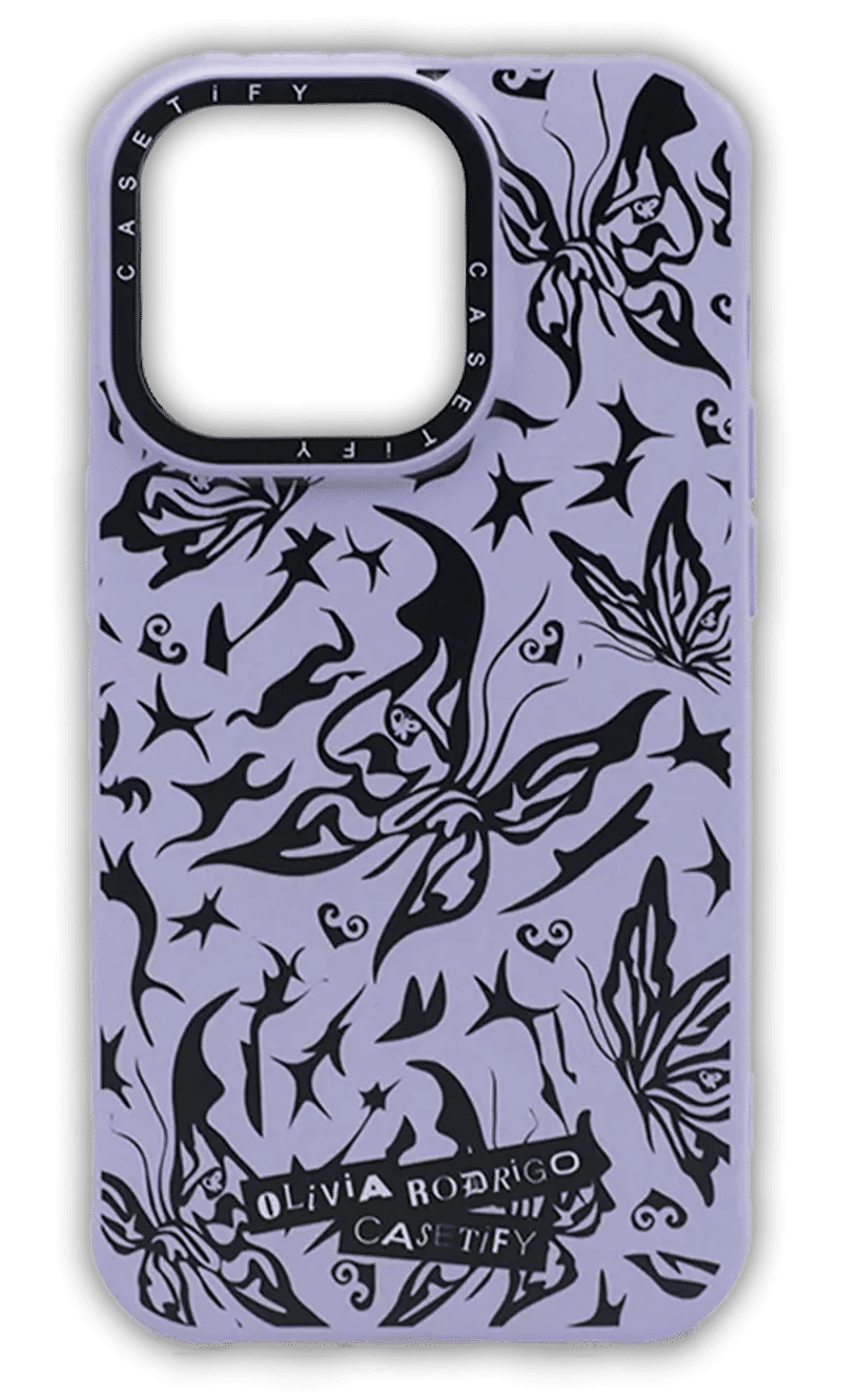 Чохол силіконовий Print Caseti Olivia для iPhone 14 Pro Max Violet