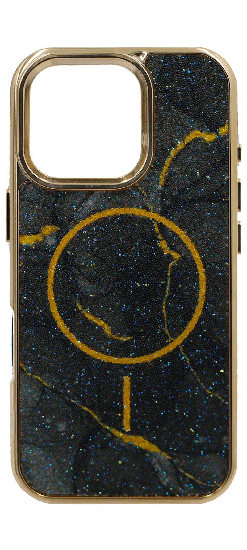 Sand Marble MagSafe Silicone Case for iPhone 16 Pro Max Black