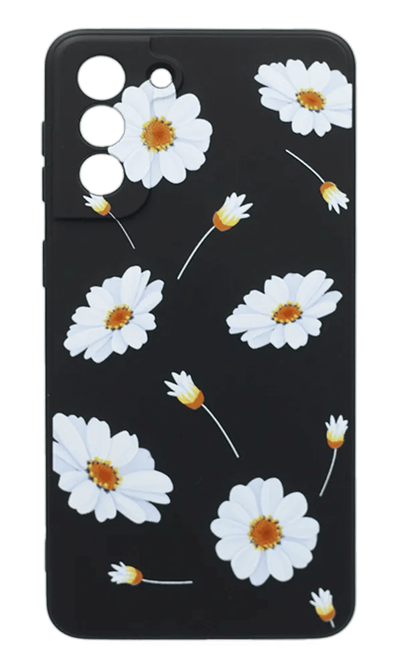Чохол Molan Silicone Print для Samsung S21 SM-G991B Black/Chamomile