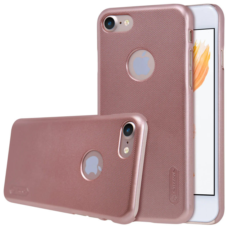 Чохол-накладка Nillkin Super Frosted Shield для iPhone 8/7 Rose Gold + плівка