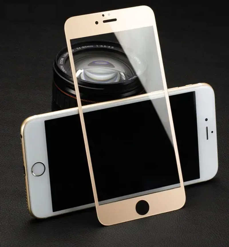 Захисне скло 3D Tempered Glass для iPhone 6 Gold